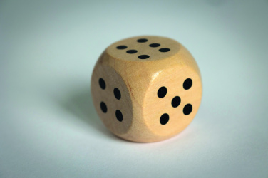 Logotrade advertising products photo of: Schima wooden dice 3cm dia