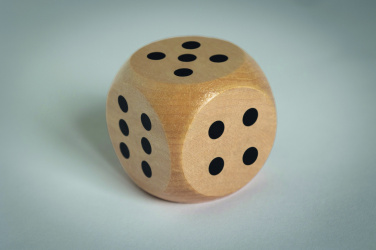 Logotrade promotional merchandise image of: Schima wooden dice 5cm dia