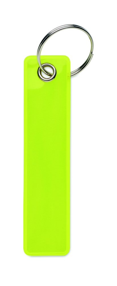 Logo trade advertising products image of: Reflective key ring in PVC