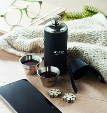 Logotrade promotional item image of: Hip flask with shot cups