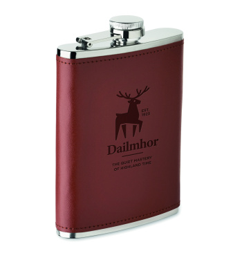 Logo trade promotional merchandise photo of: Slim hip flask 200 ml