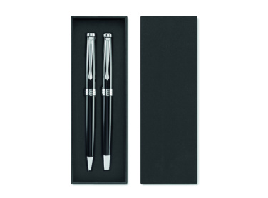 Logo trade promotional gifts picture of: Ball pen and roller set