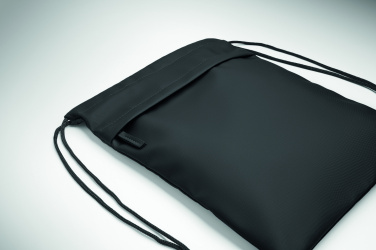 Logo trade promotional product photo of: Drawstring bag in 600D RPET