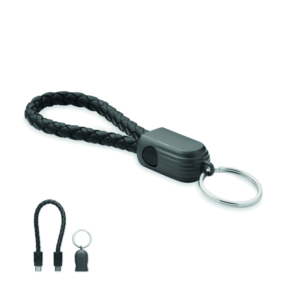 Logotrade advertising product image of: Key ring loop cable type-C