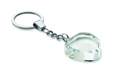 Logotrade corporate gifts photo of: Glass heart award key ring