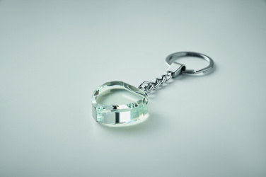 Logotrade corporate gift image of: Glass heart award key ring