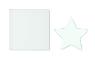 Logo trade promotional merchandise image of: Glass star award