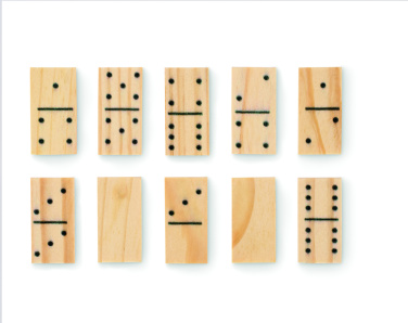 Logo trade business gifts image of: Domino and cards set