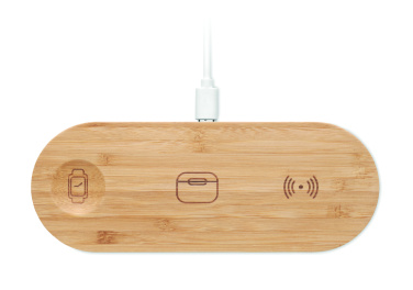 Logotrade promotional item picture of: 3 in 1 15W wireless charger
