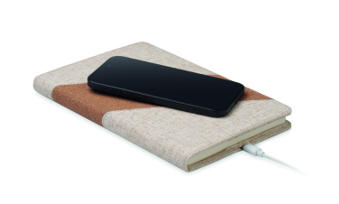 Logotrade promotional merchandise picture of: A5 notebook with 15W charger