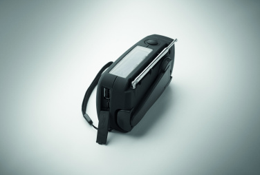 Logo trade promotional merchandise picture of: Portable radio with LED torch