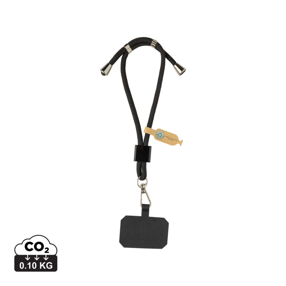 Logo trade promotional merchandise image of: CarryLoop RCS recycled PET adjustable phone holder wristlet