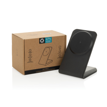 Logotrade advertising product picture of: VoltPerch RCS recycled plastic 15W magnetic wireless charger