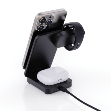 Logo trade advertising product photo of: Urban Vitamin Arcadia RCS rplastic 15W 3in1 magnetic charger