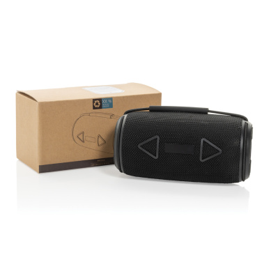 Logo trade promotional giveaway photo of: Prisma RCS recycled plastic IPX 4 waterpoof 16W speaker