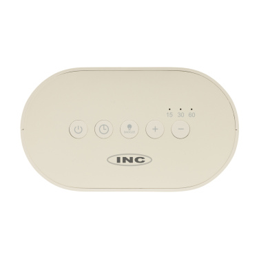 Logo trade promotional items image of: LumaRise RCS reycled plastic white noise alarm clock