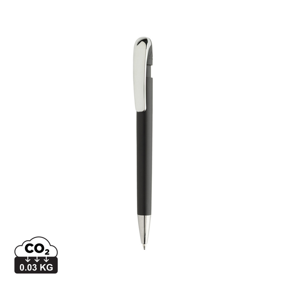 Logotrade corporate gift picture of: Glide GRS certified R-ABS Metal Clip Pen