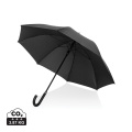 Swiss Peak Vero Aware™ RPET 25” umbrella w luxe handle, black
