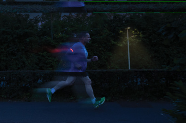 Logotrade promotional giveaway image of: Lumi Sprint RCS rplastic LED re-chargeable running light