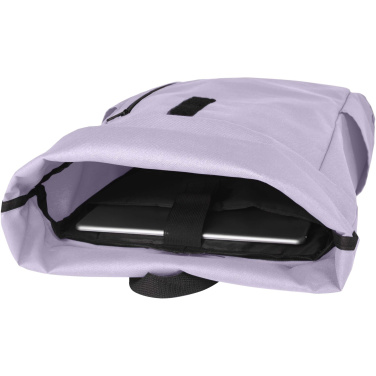 Logo trade promotional product photo of: Byron 15.6" GRS RPET roll-top backpack 18L