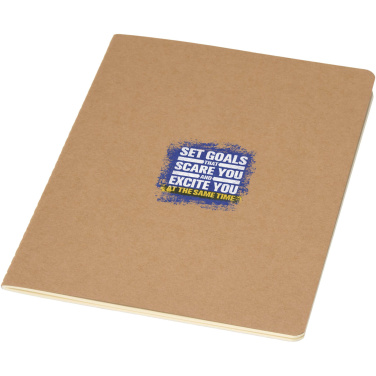 Logotrade advertising products photo of: Slyk A5 kraft cahier notebook with ruled pages
