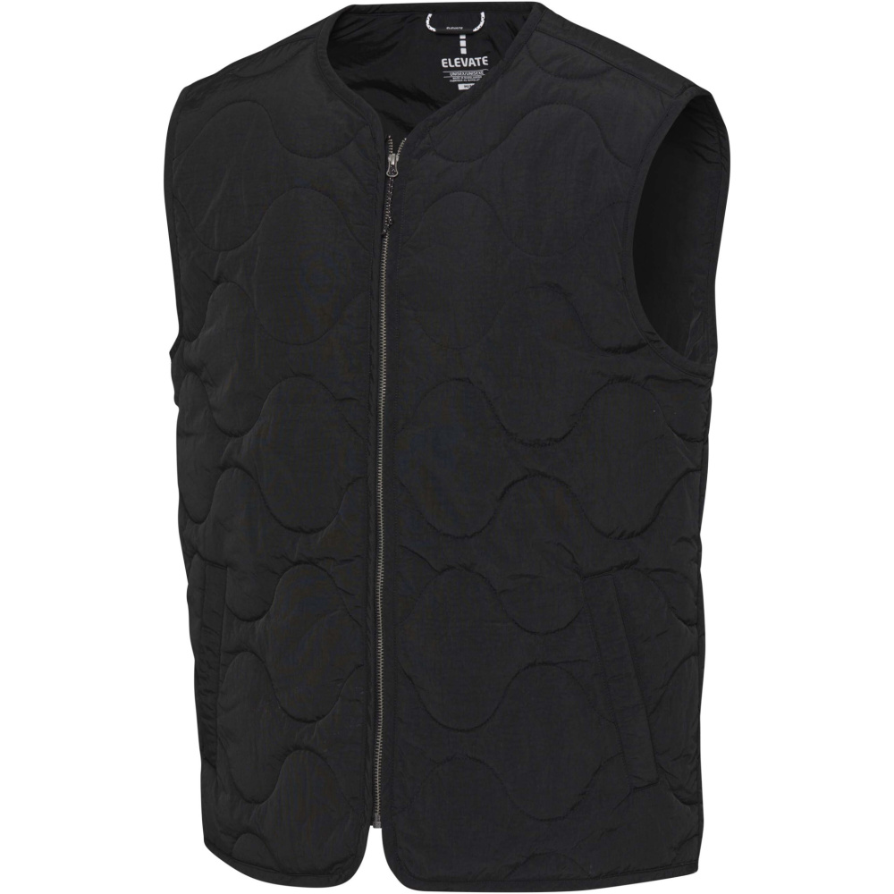 Logo trade promotional merchandise image of: Quartz GRS recycled unisex quilted bodywarmer
