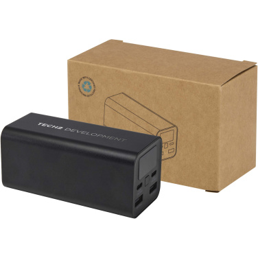 Logo trade promotional items image of: Acamar 20.000 mAh 70W recycled aluminium laptop power bank