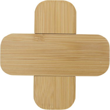 Logo trade promotional products image of: Croc bamboo trivet - small