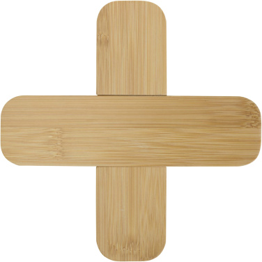 Logotrade promotional items photo of: Croc bamboo trivet - large