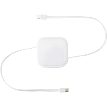 Logotrade advertising product image of: Gloas 5-in-1 recycled retractable data sync and 100W fast charge cable with smartphone tool kit