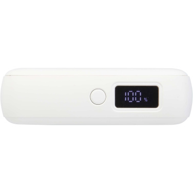 Logotrade promotional merchandise image of: Acrux 10.000 mAh 35W tablet power bank with built in Type-C cable - made from recycled plastic