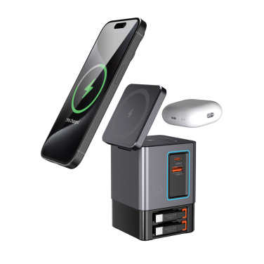 Logotrade promotional gift picture of: Urban Vitamin Sacramento 105W GAN charger+retractable cables