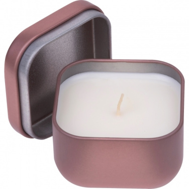 Logo trade promotional item photo of: Candle in tin PRAGUE