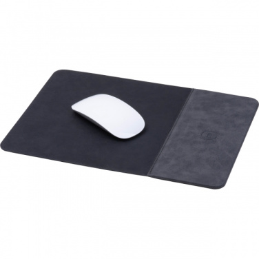 Logo trade business gift photo of: Mousepad with Wireless Charging ROTHERHAM