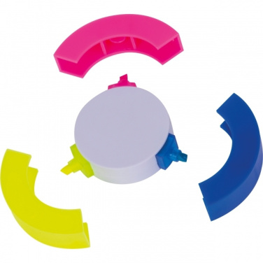 Logo trade promotional product photo of: 3-in-1 Highlighter ANDORRA