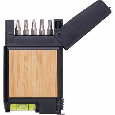 Logo trade promotional gift photo of: 3-Meter Tape Measure with Level HALIFAX