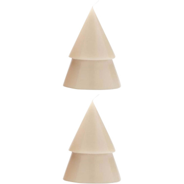 Logotrade promotional item picture of: Originalhome Xmas tree candle set of 2 - M