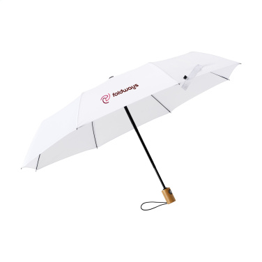 Logo trade promotional giveaways image of: Michigan foldable RCS RPET umbrella 21 inch