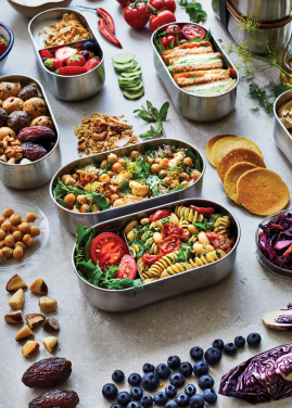 Logo trade promotional merchandise image of: Black+Blum Stainless Steel Double Bento Box