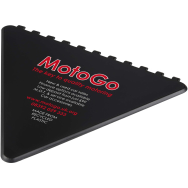 Logo trade promotional items image of: Frosty triangular recycled plastic ice scraper