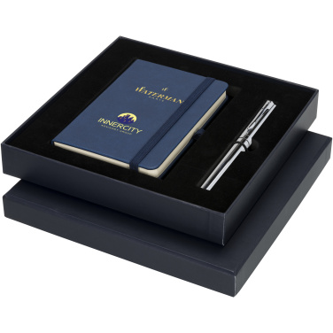Logo trade promotional gifts image of: Waterman gift box with A6 notebook