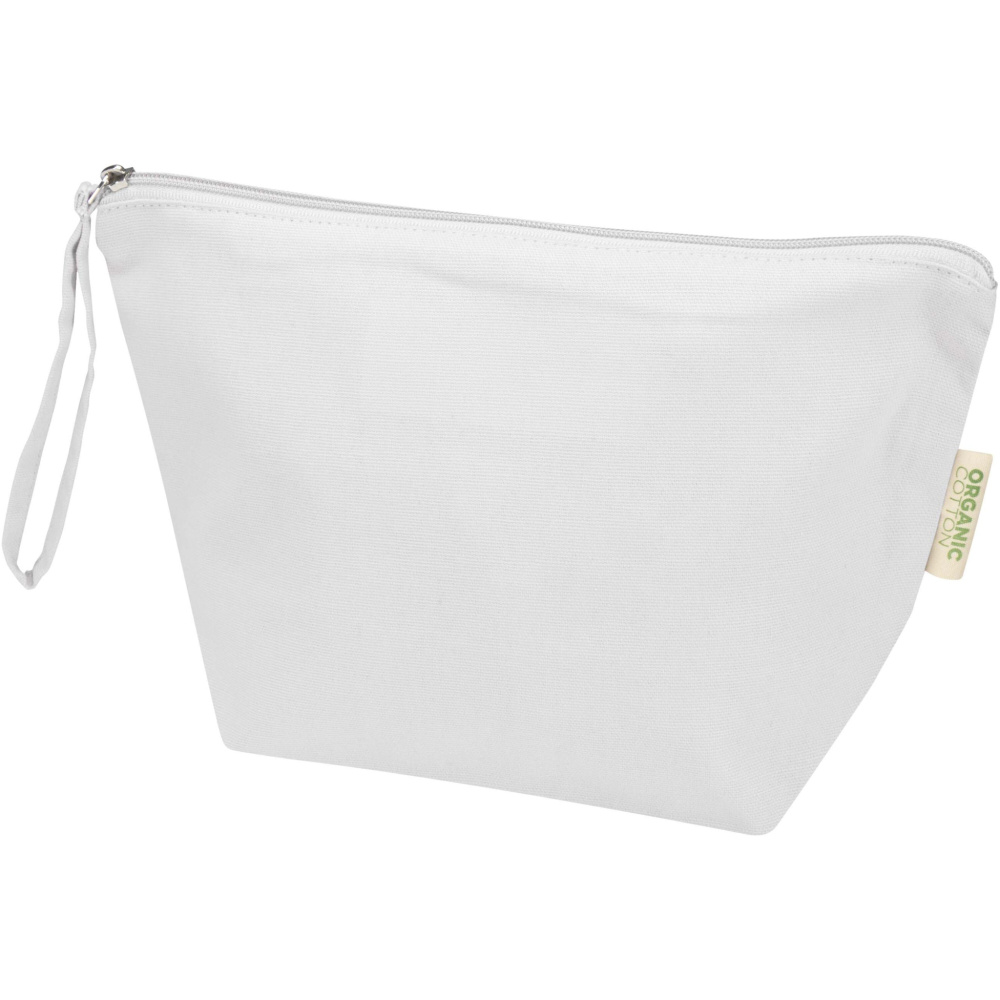 Logo trade promotional products image of: Odisha 180 g/m² OCS organic large accessory pouch 3L