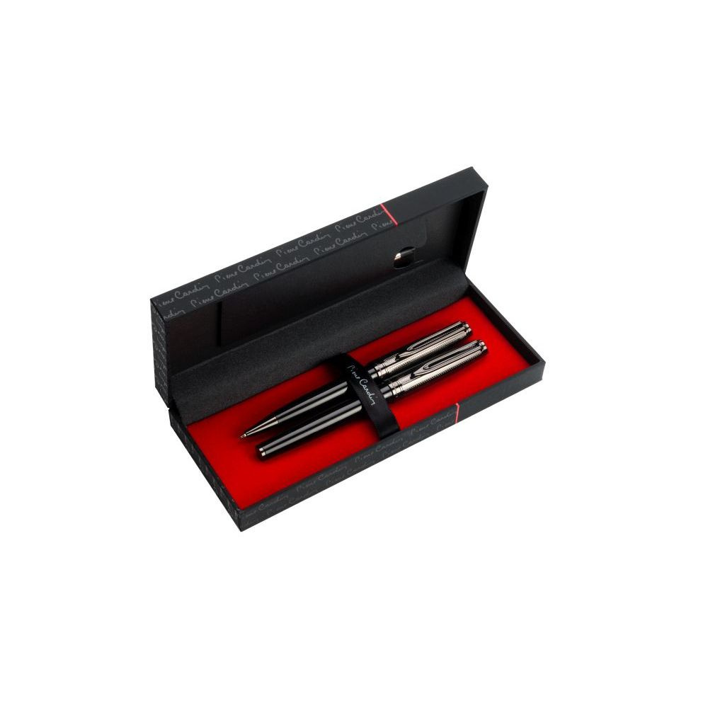 Logo trade promotional products image of: Writing set with ballpoint pen and fountain pen ODETTE Pierre Cardin