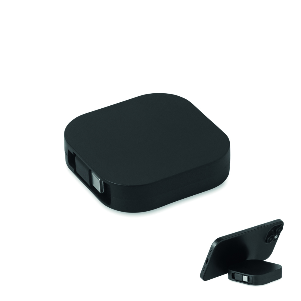 Logo trade promotional gifts image of: 100W retractable charging cable