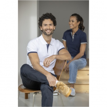 Logo trade firmakingitused foto: Morgani lühikeste varrukatega meeste kahetooniline polo