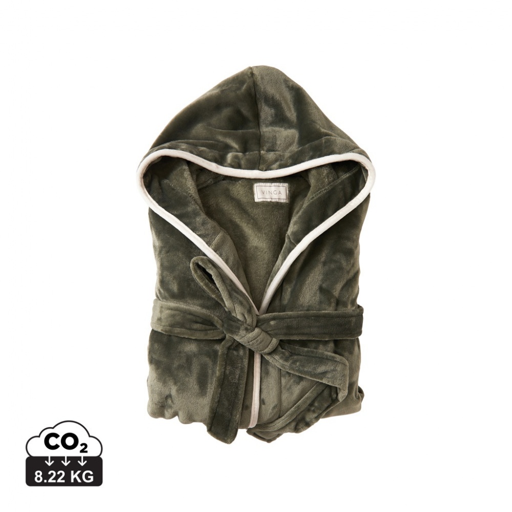 Logotrade meened pilt: VINGA Louis luksuslik plüüsist hommikumantel, suurus L-XL