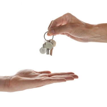 Logo trade reklaamkingi pilt: RCS taaskasutatud tsingisulamist radiaatori võtmehoidja mündiga