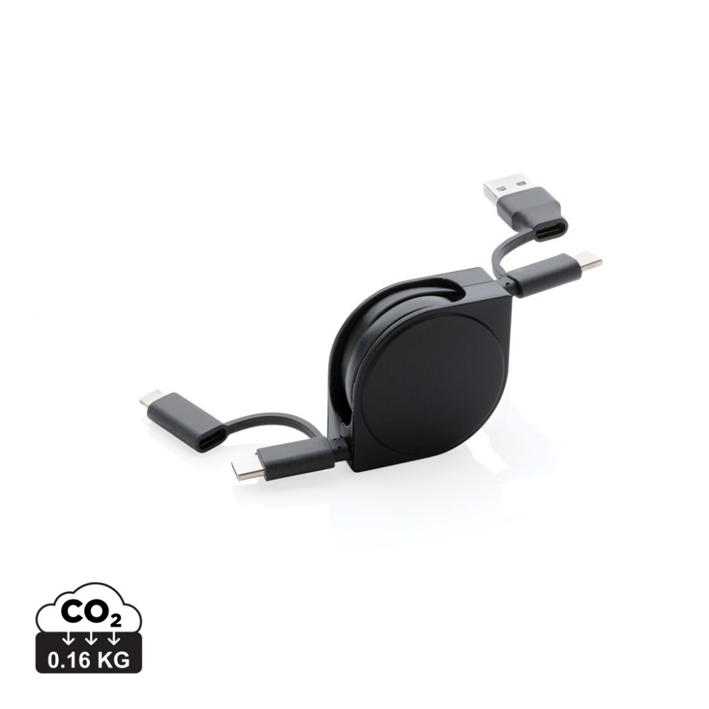 Logo trade reklaamkingid foto: RCS-standardi taaskasutatud plastik ja TPE 6-in-1 kaabel