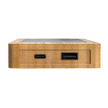 Logo trade ärikingitused foto: Sunwicki 10 000 mAh bambusest päikeseenergiapank