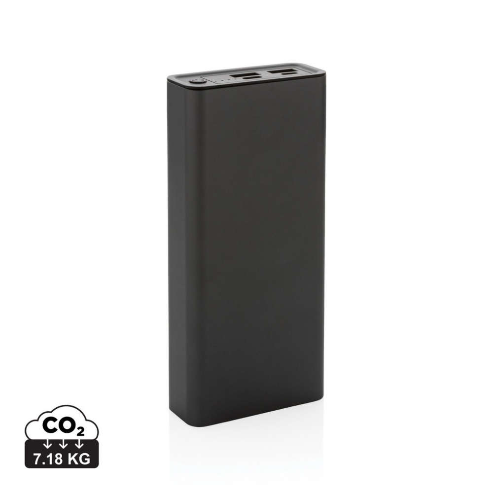 Logotrade ärikingituse foto: Terra RCS taaskasutatud 20 W alumiiniumist akupank 20 000 mAh